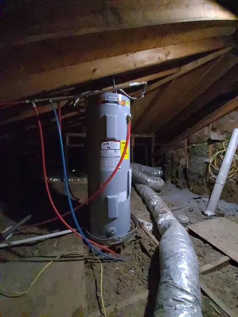 A failing water heater in Nederland was replaced, restoring reliable hot water and comfort to the home.