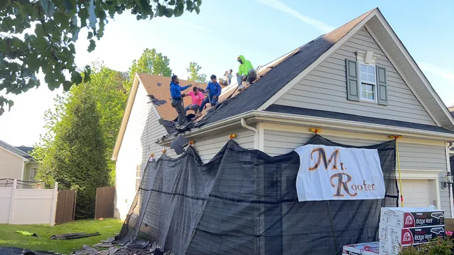 Starting a complete roof replacement in Fort Mill today, we’re installing architectural asphalt shingles to enhance durability and style for this homeowner. A trusted choice for their insurance work, we're proud to deliver quality and peace of mind.