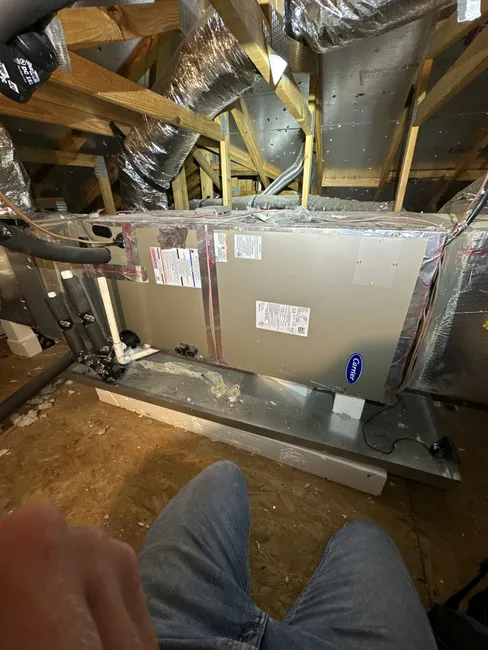 In Georgetown, our technician Chris McRae diagnosed an HVAC issue, ensuring the homeowner understands their system's condition for optimal comfort.