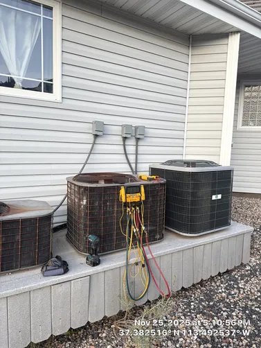 photo at Pine Valley, UT on Nov 25, 2025: A routine service on the heating and cooling system was conducted to ensure optimal performance. We