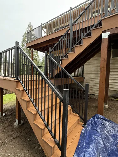 photo at Bothell, WA on Feb 25, 2025: Transforming underutilized outdoor space into a stunning multi-tiered deck was the goal for this Bo