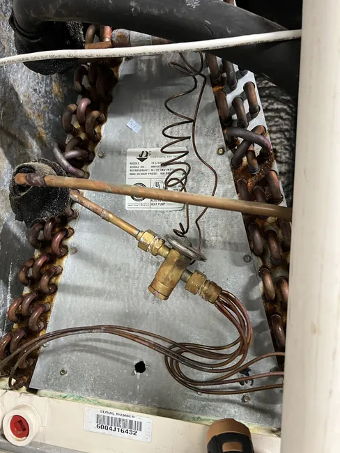 Inspected furnace and evaporator coil for AC Repair.