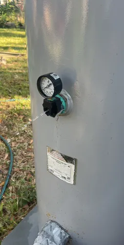 photo at Houston, TX on Dec 10, 2025: A diagnosis revealed that the water heater was not receiving sufficient gas supply, preventing it f