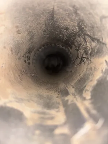 photo at Andover, KS on Oct 13, 2026: A ground level dryer vent cleaning was performed to ensure the efficient operation of the system. W