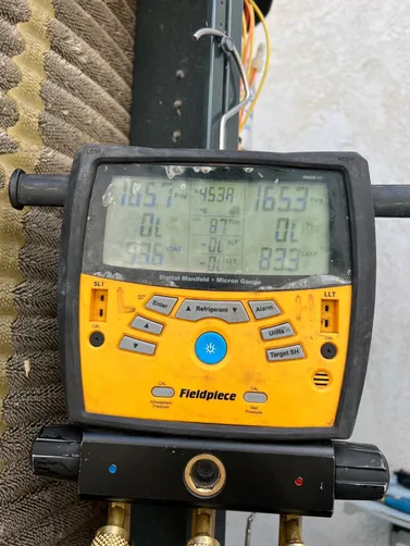 photo at La Verkin, UT on Oct 22, 2025: A malfunctioning air conditioning system required our attention. We replaced the faulty compressor 