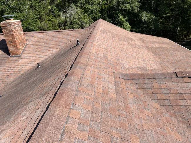 Customer requested a quote to have their asphalt shingles replaced.
Initial roof inspection.