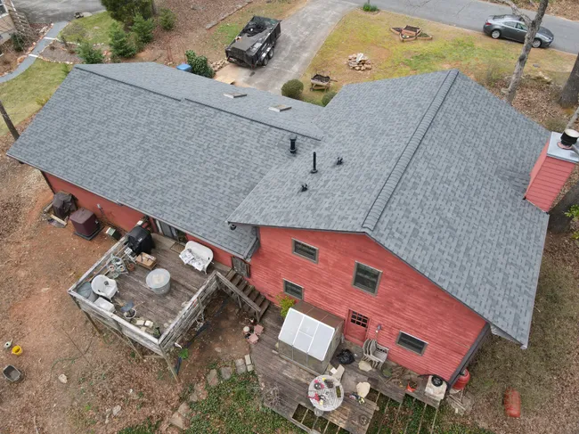 We worked around multiple skylights in this roof replacement. We made sure that it was waterproof and protected from the elements.