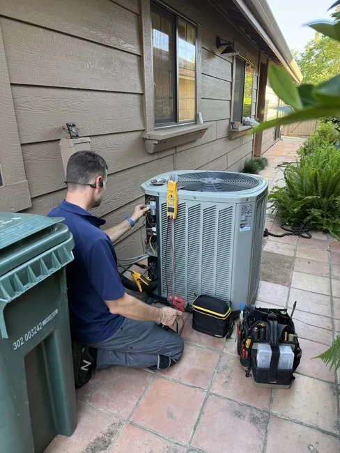 A thorough maintenance check on the heat pump ensured optimal performance for the upcoming winter season.