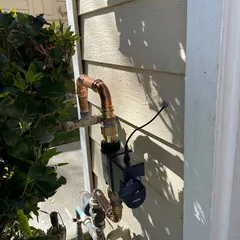photo at Martinez, CA on Feb 22, 2025: A leak detection issue led us to install a new Flo by Moen auto leak detection device on the water 