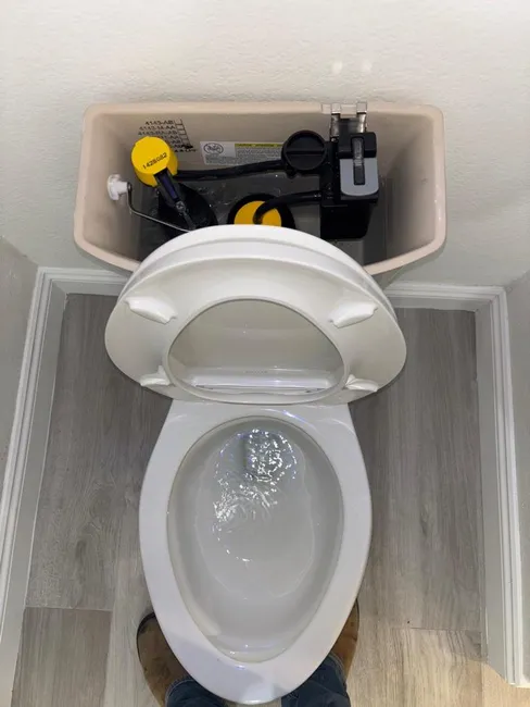 A blockage in the toilet was efficiently cleared with a hand auger, restoring full plumbing functionality for the homeowner.