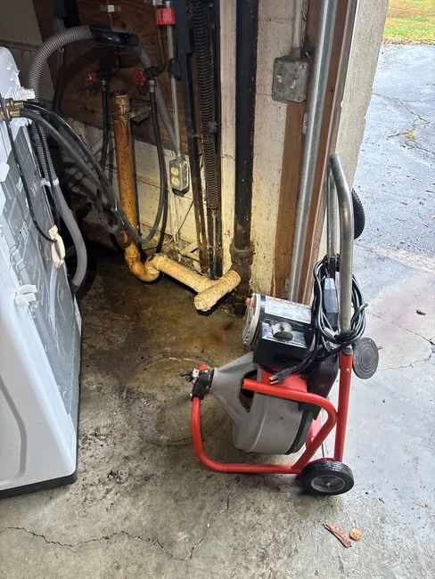 With professional tools, we cleared a laundry drain blockage in Chattanooga, restoring smooth operation.