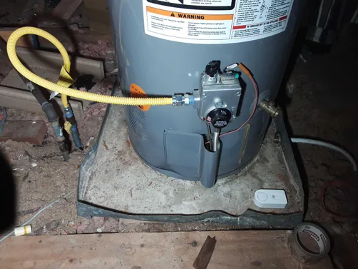 photo at Houston, TX on Dec 15, 2025: The water heater was not functioning properly, prompting the need for immediate attention. We repla