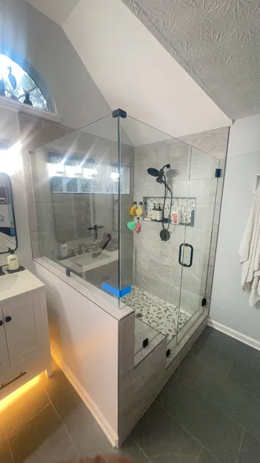 Shower Glass Door Install