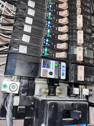 Installed a new Eaton CH surge protector and multiple new GFCI receptacles.