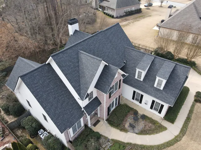 Our roofing teams travel all over Georgia. This is a job we did in Dallas.