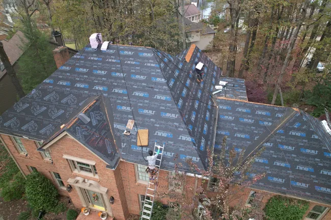 Another happy customer! Full roof replacement bought by insurance - Amica.