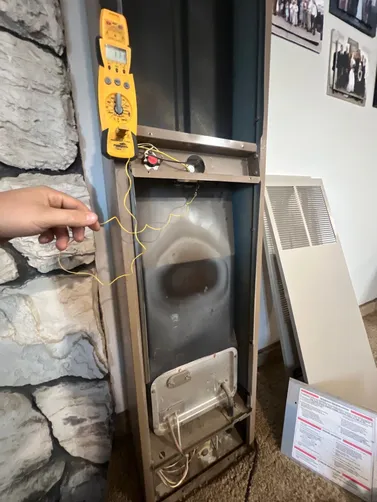 photo at Hurricane, UT on Dec 01, 2025: A malfunctioning heater prompted us to visit the home in Hurricane. We examined the unit where the 