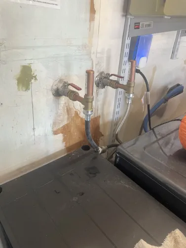 photo at Martinez, CA on May 13, 2026: A noisy water line was causing disruption during the washing machine's operation. To resolve the is
