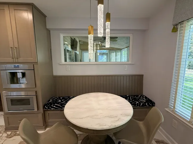 A refreshed kitchen with optimized layout, new appliances, and stylish fixtures for modern living.