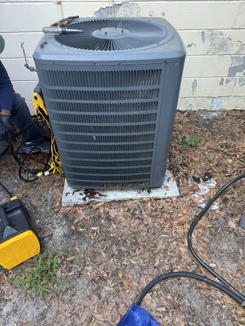 A refrigerant shortage was affecting cooling efficiency. We added 2lbs of 410a to restore optimal performance.