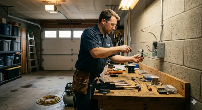 Garage Outlet Upgrade & Dedicated Circuits Installation
