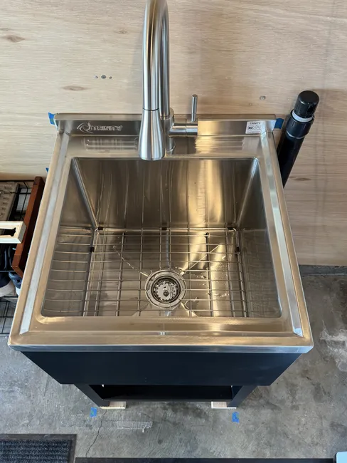 Install New Utility Sink In Garage