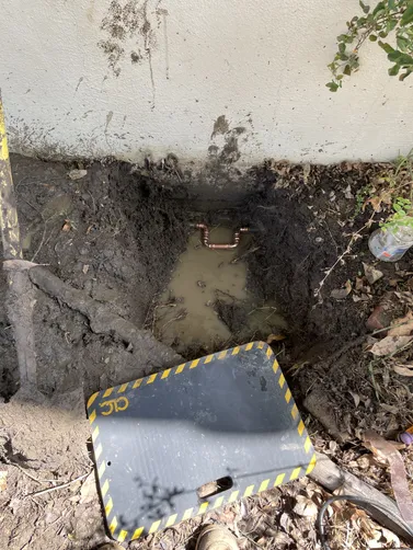 photo at Martinez, CA on Apr 15, 2026: A cracked main water line was creating issues for the residential property, prompting us to step in