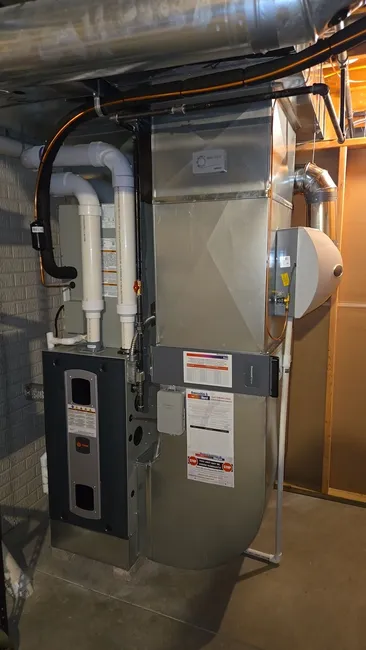 A complete HVAC overhaul modernized the home with high-efficiency Trane equipment and smart climate control.