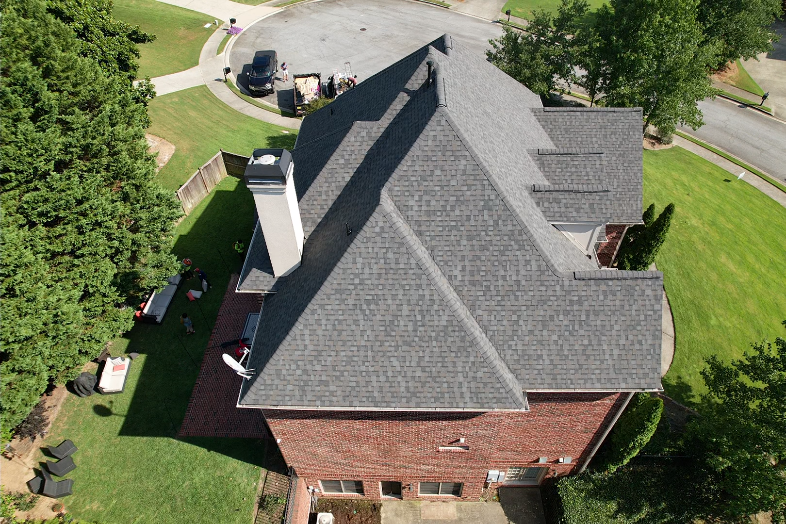 Photo from a hail damage roof replacement in Atlanta, GA