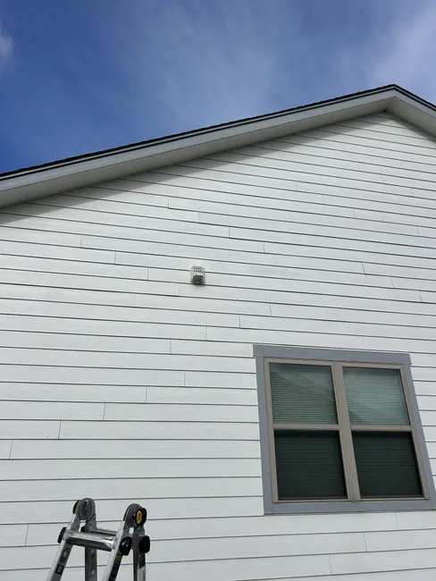 We repaired damaged siding to enhance the home's appearance and added a bird cage for improved safety.