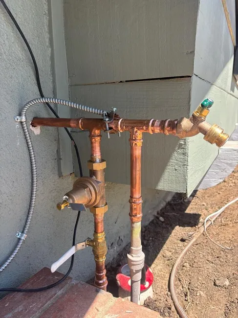 Aging plumbing was replaced with a complete water repipe, ensuring consistent pressure throughout the home.