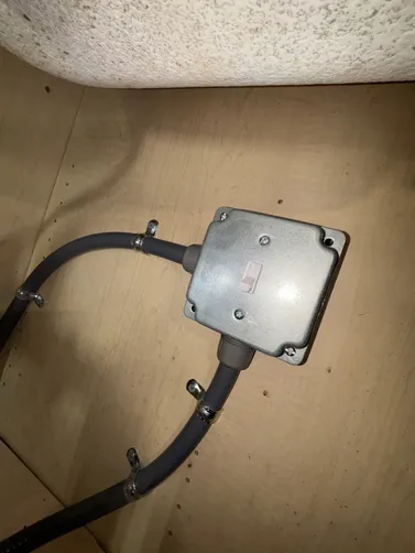 Inspected NEMA 14-50r EV charger & 50A Eaton BR breaker. Re-wired garbage disposal home run and switch leg that were on the bottom of the cabinet under the sink upon arrival. installed a new single-pole switch & mounted a new 1900 box.