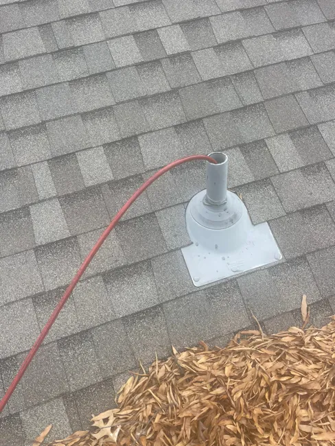 We resolved a tough clog by jetting our way through 115ft of vent stack, restoring flow from home to street.