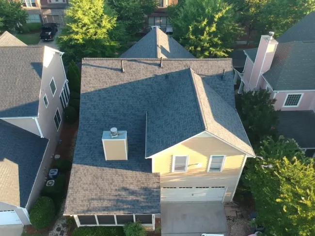 Another very cute townhome we got to repair and reroof. It stands out amongst the rest.