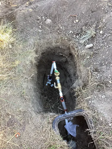 photo at Comfort, TX on Mar 27, 2026: With a significant leak detected in the water line losing approximately 56 gallons per minute, we e photo at Comfort, TX on Mar 27, 2026: With a significant leak detected in the water line losing approximately 56 gallons per minute, we e