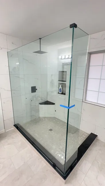 Shower Glass Door Install