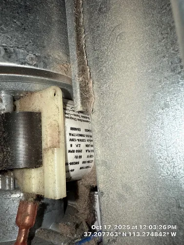 photo at LaVerkin, UT on Oct 17, 2025: A standard furnace service was performed to ensure optimal operation. We conducted a thorough inspe