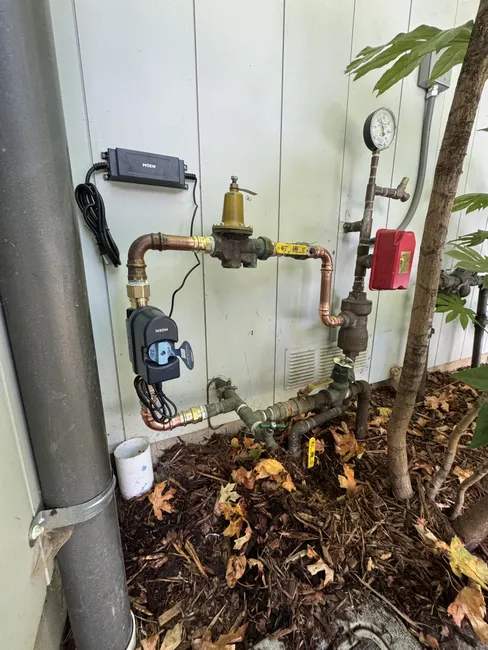 Install 1'' Moen Smart Water Monitor Sensor.