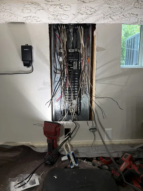 Main Electrical Panel And Dryer Buddy Installation