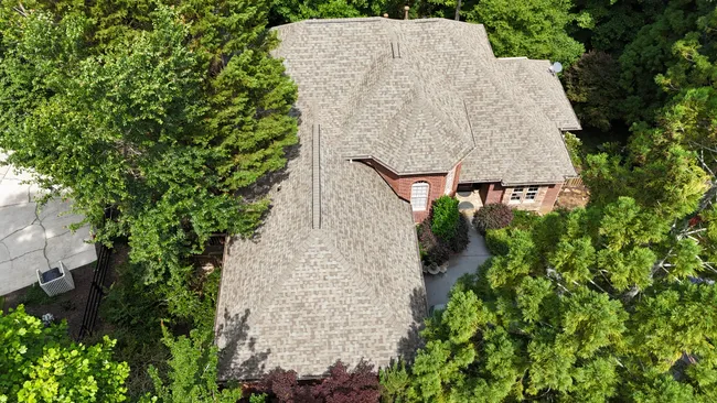 David’s new roof features Owens Corning Duration shingles in Driftwood, enhancing durability and curb appeal.