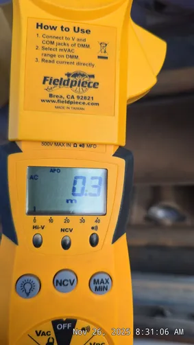 photo at Hurricane, UT on Nov 26, 2025: A service call was completed to address various issues. The field technicians, Brandon and Zander, 