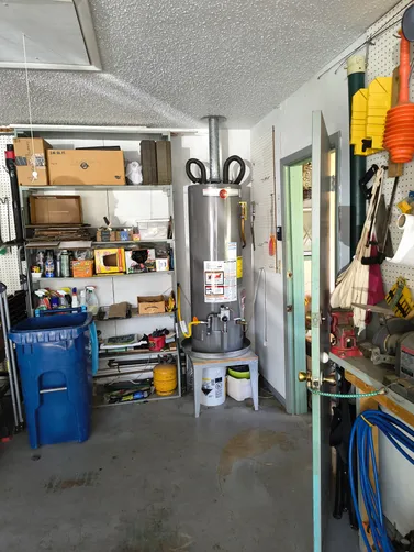 photo at Kerrville, TX on Apr 06, 2026: When the gas water heater failed, we promptly drained and removed the old unit, ensuring the area w photo at Kerrville, TX on Apr 06, 2026: When the gas water heater failed, we promptly drained and removed the old unit, ensuring the area w