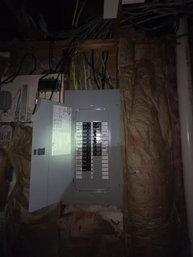 Installed Junction boxes for homeruns left by previous electrician. Troubleshoot circuits and bathroom light fixture.