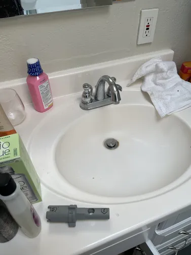 photo at Pleasant Hill, CA on Mar 17, 2026: A leaking bathroom faucet was causing inconvenience, so we promptly replaced it with a new fixture.