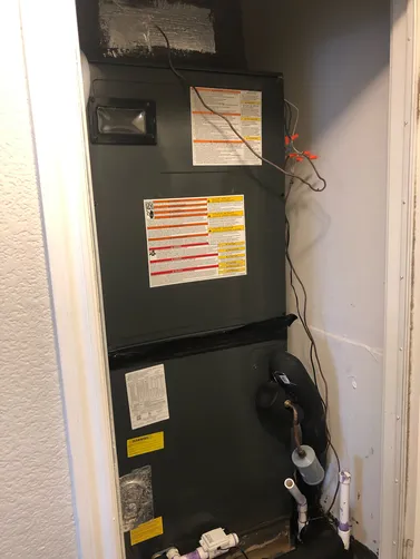 photo at Hutto, TX on Jun 20, 2023: Cooling Check 1 system -Heat Pump
5 year old 3 ton Goodman Air Handler and Heat Pump System is ope photo at Hutto, TX on Jun 20, 2023: Cooling Check 1 system -Heat Pump
5 year old 3 ton Goodman Air Handler and Heat Pump System is ope