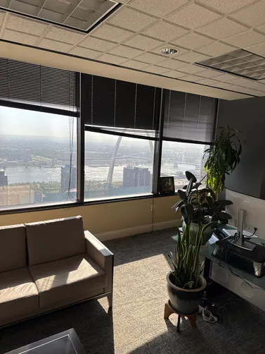 photo at St Louis, MO on Sep 30, 2025: A commercial project involved the removal of existing mini blinds and the installation of (94) 3% c