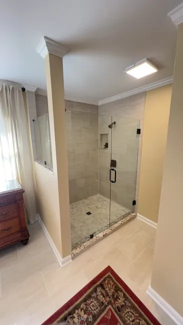 Shower Glass Door Install