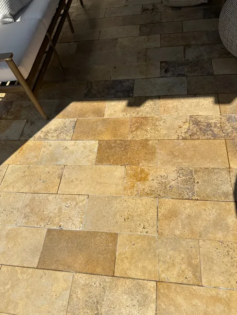 Specialty Cleaning To Remove Efflorescence From Stone.