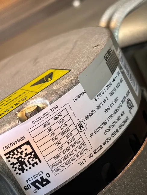 Warranty Blower Motor