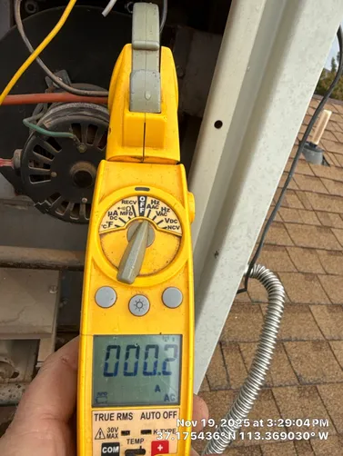 photo at Hurricane, UT on Nov 19, 2025: An inspection of the furnace revealed the need for a standard service to ensure optimal performance